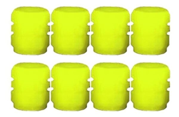 Tapas Válvula Brillan En La Oscuridad Amarillo