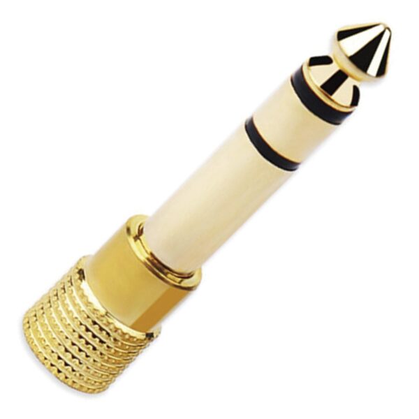 Adaptador Plus 6.5mm-h Int A 3.5mm-m Out Stereo