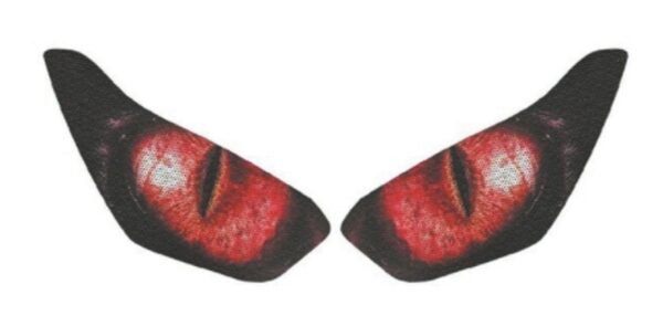 Sticker Protección Faros De Motocicleta - Yamaha Rojo