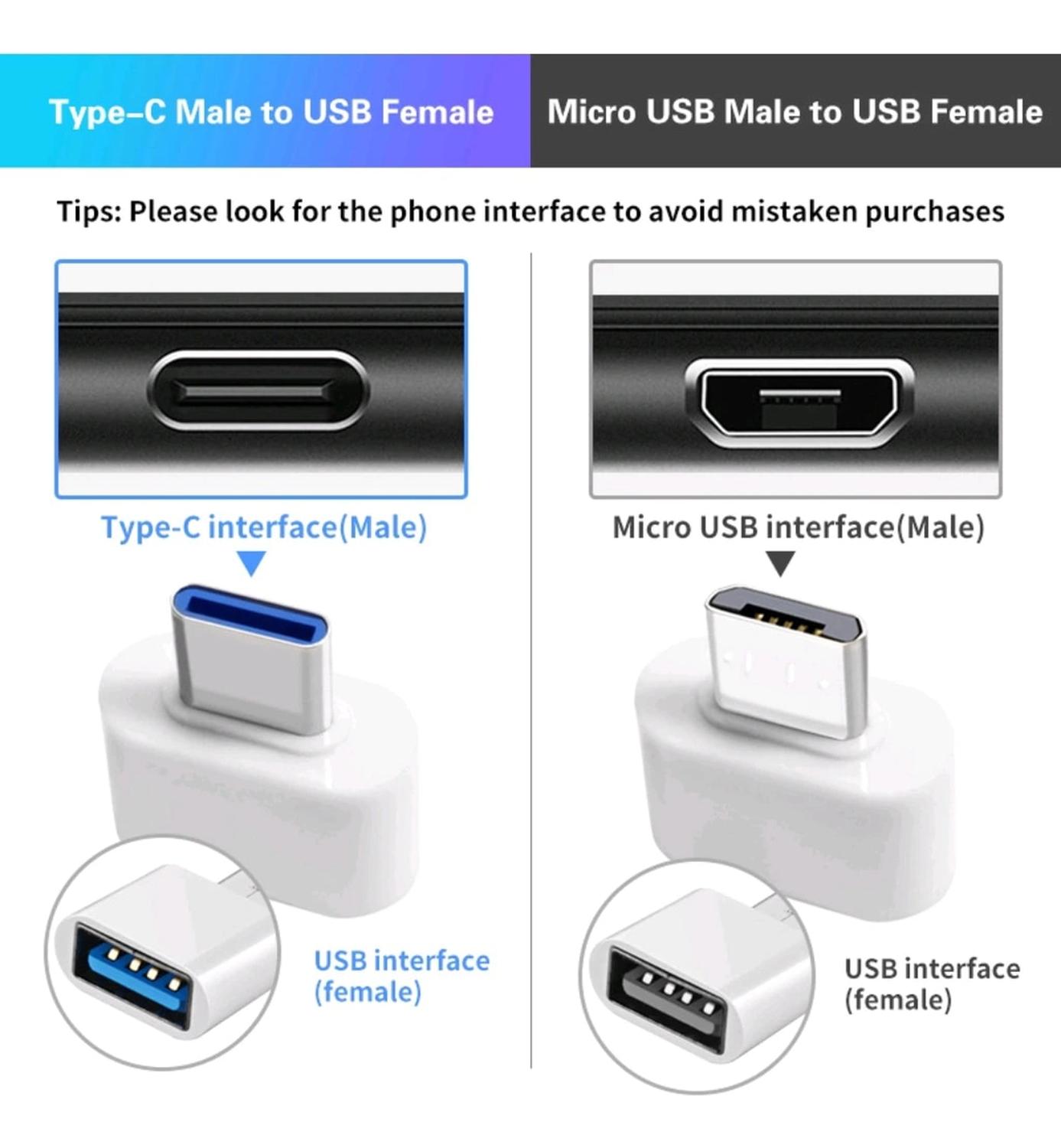 25 Un. Adaptador Usb 3.0 A Otg Para Celulares Y Notebooks - Imagen 6
