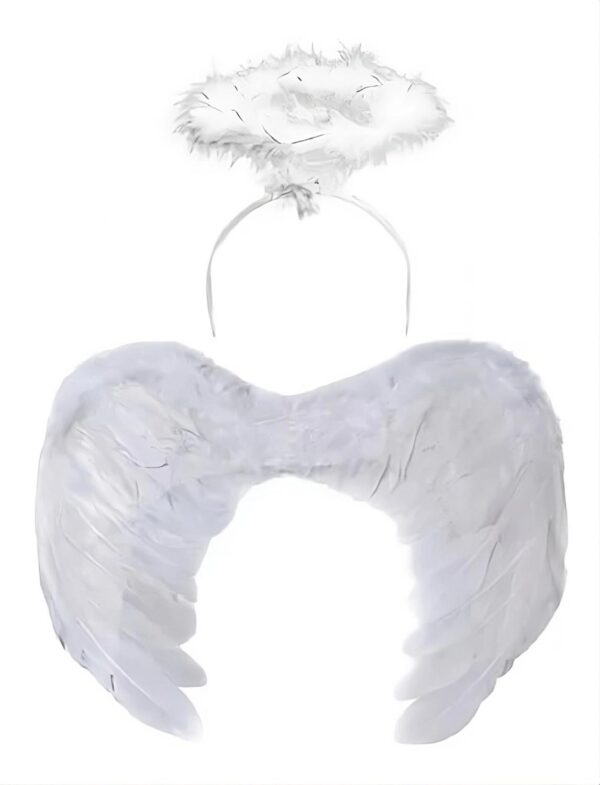 Alas De Angel + Halo Aureola - Blancas