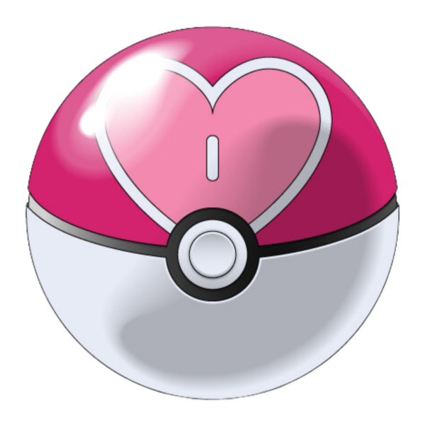 Pokebola - Love Ball - Bola de amor