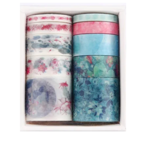 washitape - Verde - Flores