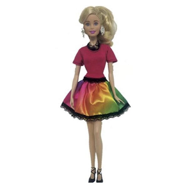 Ropa para Muñeca - Vestido Multicolor