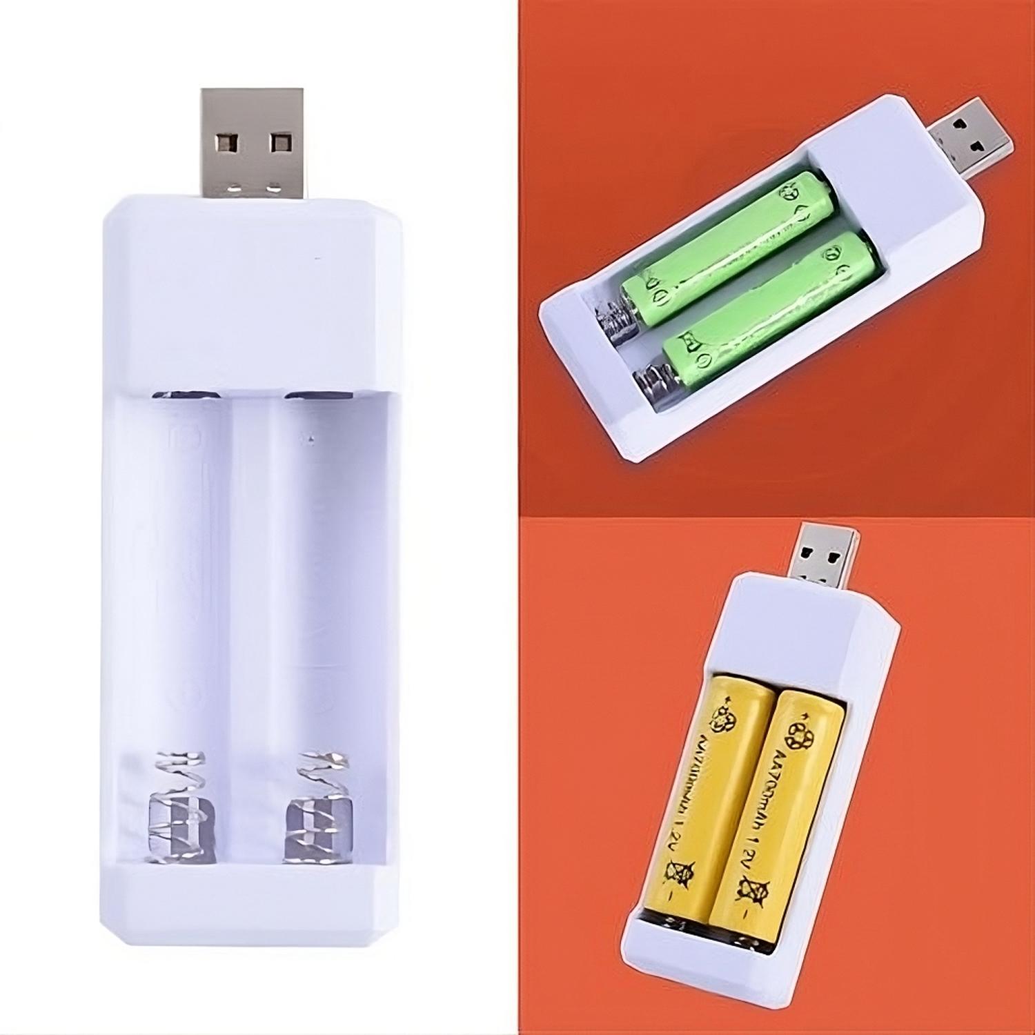 Cargador USB para Pilas AA y AAA para 2 Unidades - Imagen 6