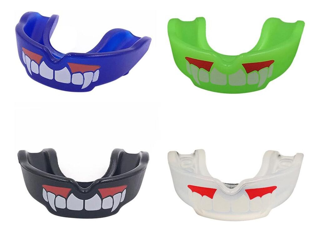 4 Un. Protector Bucal Dientes Boxeo Rugby - 1 De Cada Color