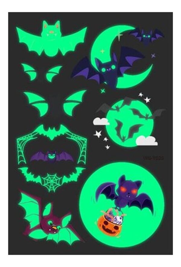 Tatuaje Fluorescente Murciélagos 1 De Cada Diseño