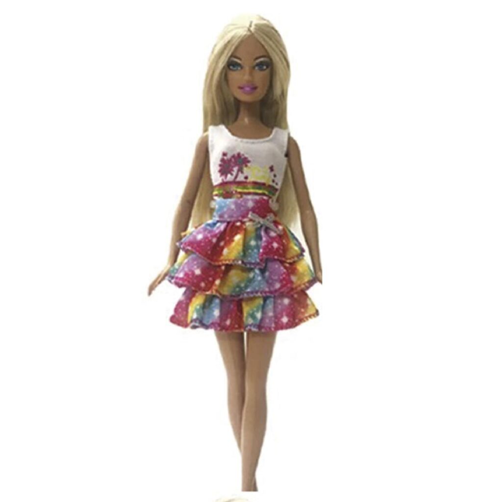 Ropa para Muñeca - Vestido Multicolor 2