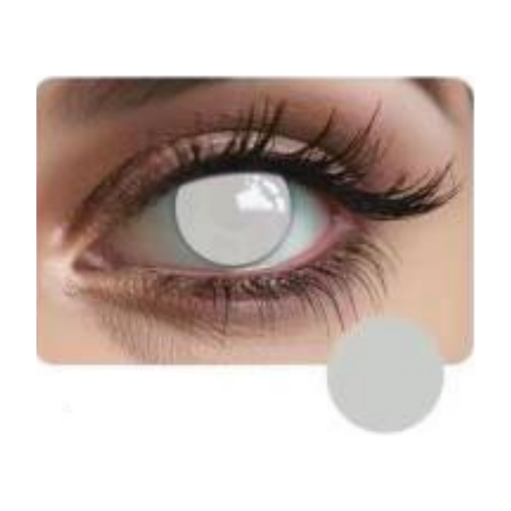 Lentes de Contacto - Fantasía - Blanco - Entero