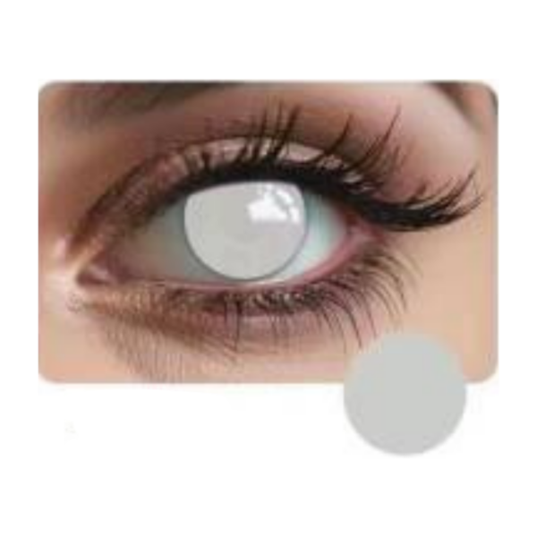 Lentes de Contacto - Fantasía - Blanco - Entero