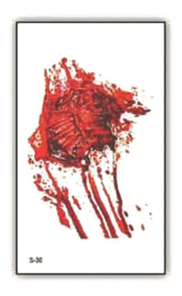 Tatuaje Temporal Halloween Cosplay Disfraz - Herida - 5f