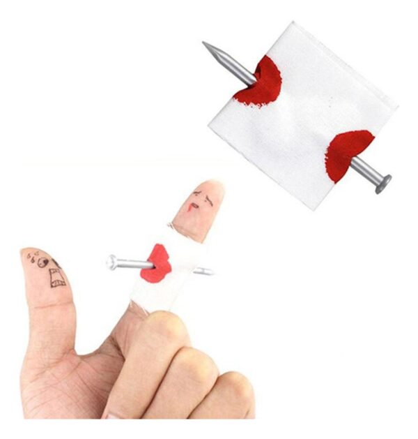 Dedo Falso con Clavo para Disfraces o Efectos de Halloween