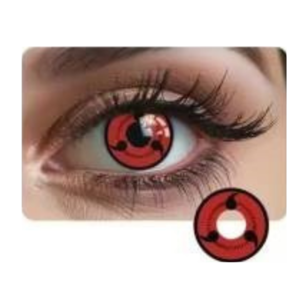 Lentes de Contacto - Fantasía - Sharingan - Rojo