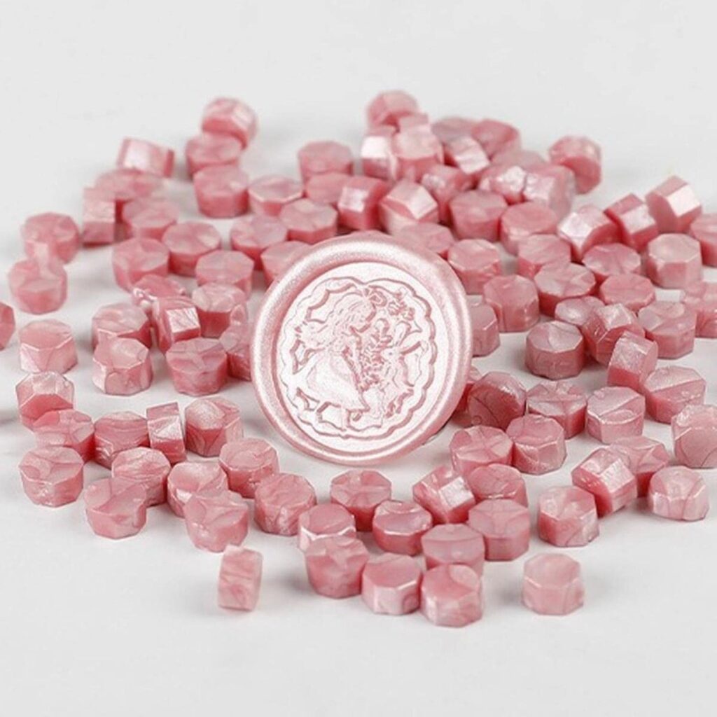 Cera Sellado Lacre - Rosa - Metalico