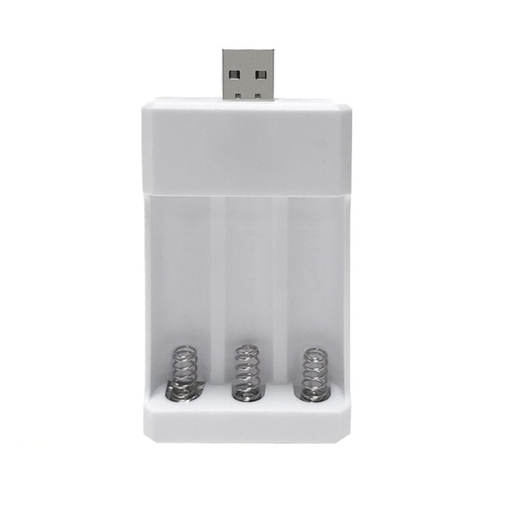 Cargador USB para Pilas AA y AAA para 3 Unidades