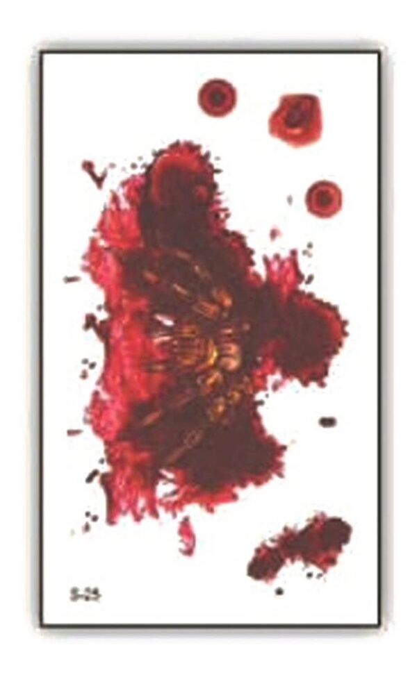 Tatuaje Temporal Halloween Cosplay Disfraz - Herida - 5a