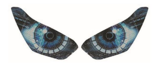 Sticker Protección Faros De Motocicleta - Yamaha Azul