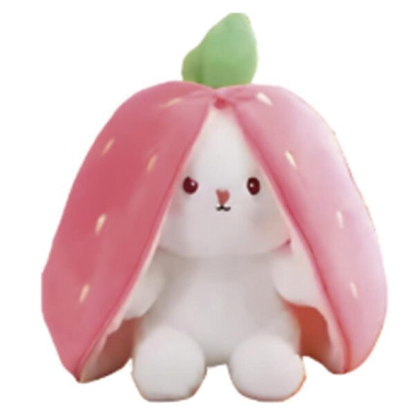 Conejo Peluche Transformable - Rosado - Fresa