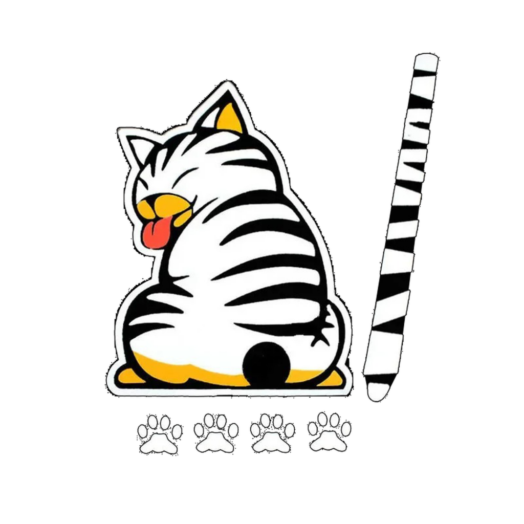 Calcomanía / Sticker - Gato - Parabrizas trasero