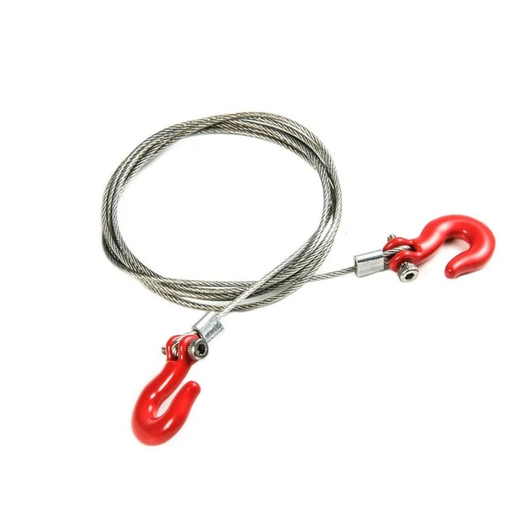 Eslinga de Cable con Gancho - Rojo - Escala 1/10