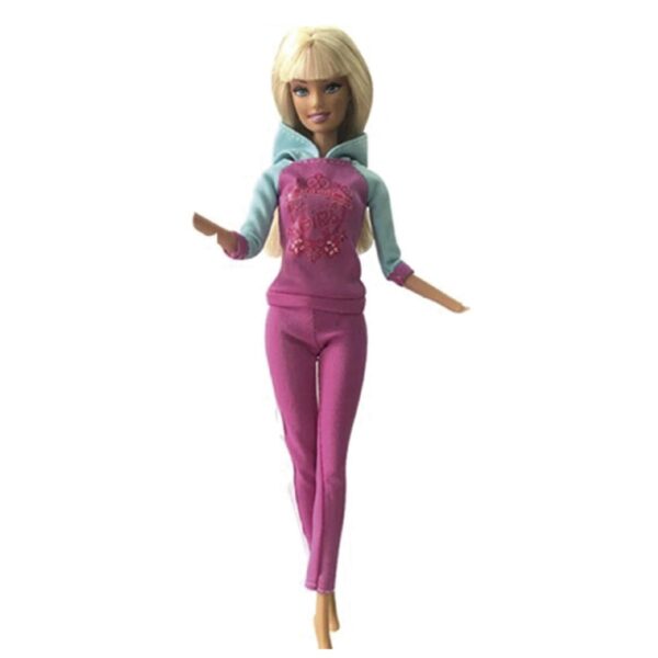 Ropa para Muñeca - Buzo Rosado con Celeste