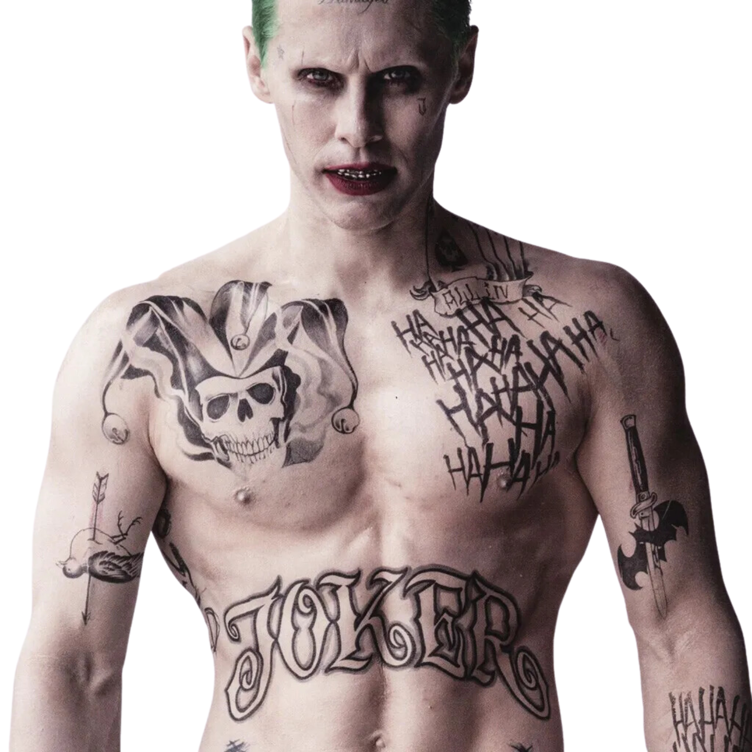 Tatuaje Temporal Cosplay Joker - Guasón - Versión 3