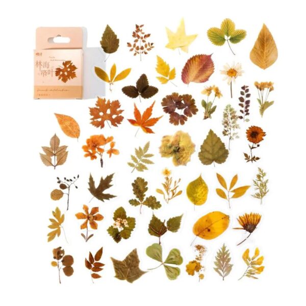 40 Sticker Scrapbook Diseños - Hojas - de Otoño