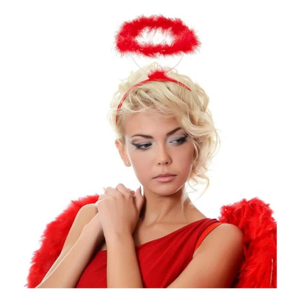 Alas de Angel de Plumas y areolas - Roja - Medianas