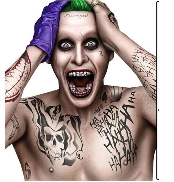 Tatuaje Temporal Cosplay Joker - Guasón 3 versiones
