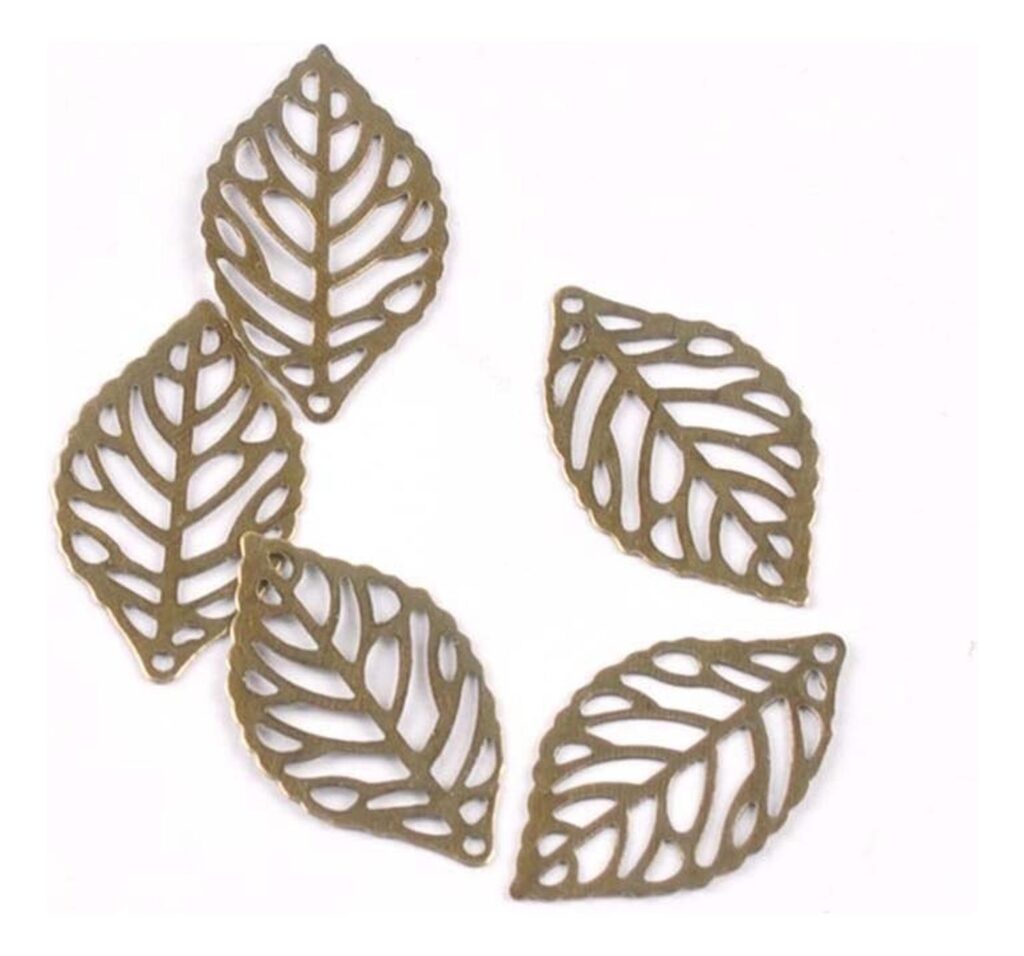 10 Hojas Metálicas Para Manualidades - Bronce