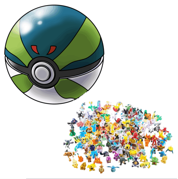 Pokebola con 24 figuras - Park Ball - Bola de parque