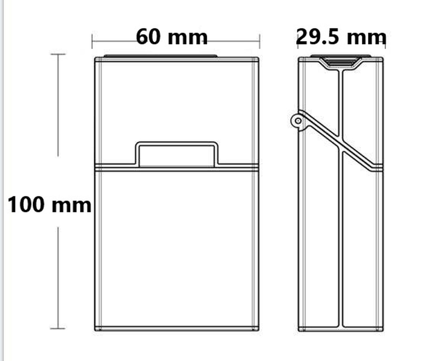 Cigarrera Con Encendedor On Top Plateada + 2 Repuestos - Imagen 2