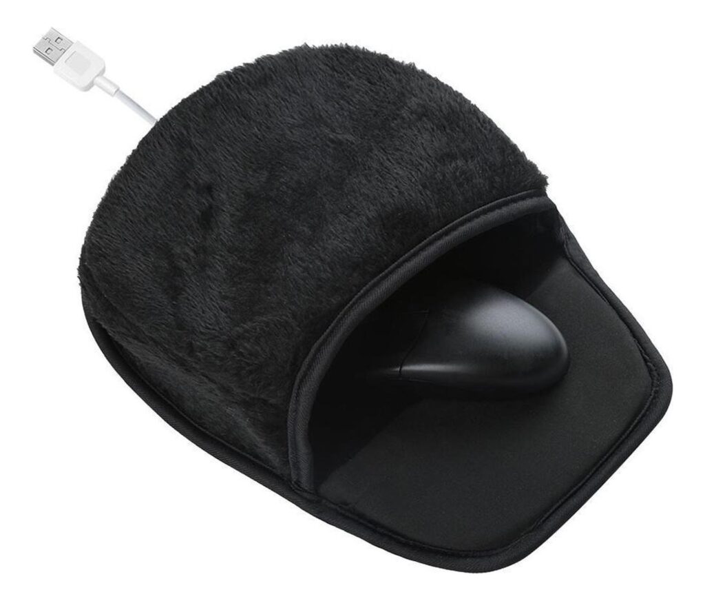 Alfombrilla Mouse Pad Con Calefacción - Negra