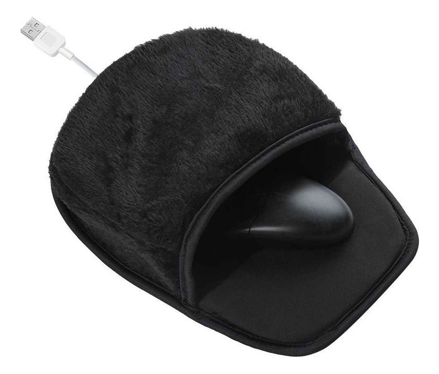 Alfombrilla Mouse Pad Con Calefacción - Negra