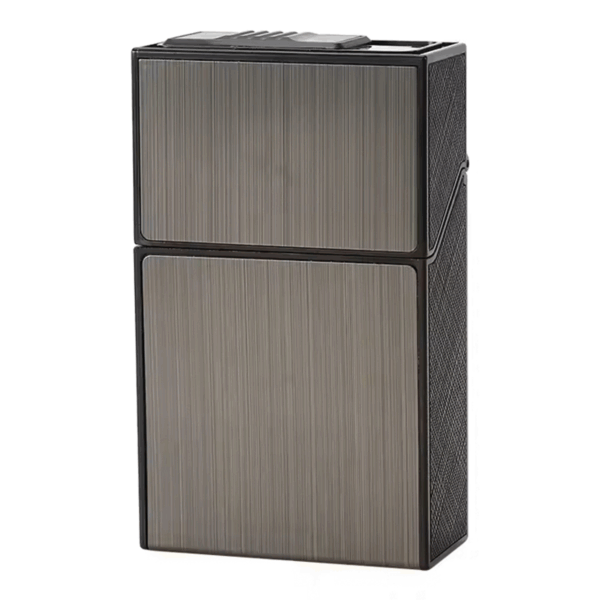 Cigarrera On Top T2 - Grafito Oscuro - Encendedor USB